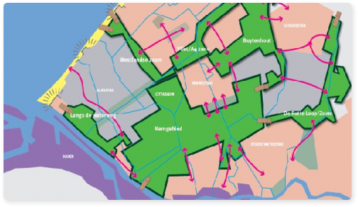 Kaartje hof van Delfland